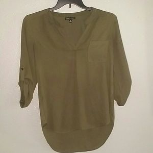 NWOT Olive Green Blouse